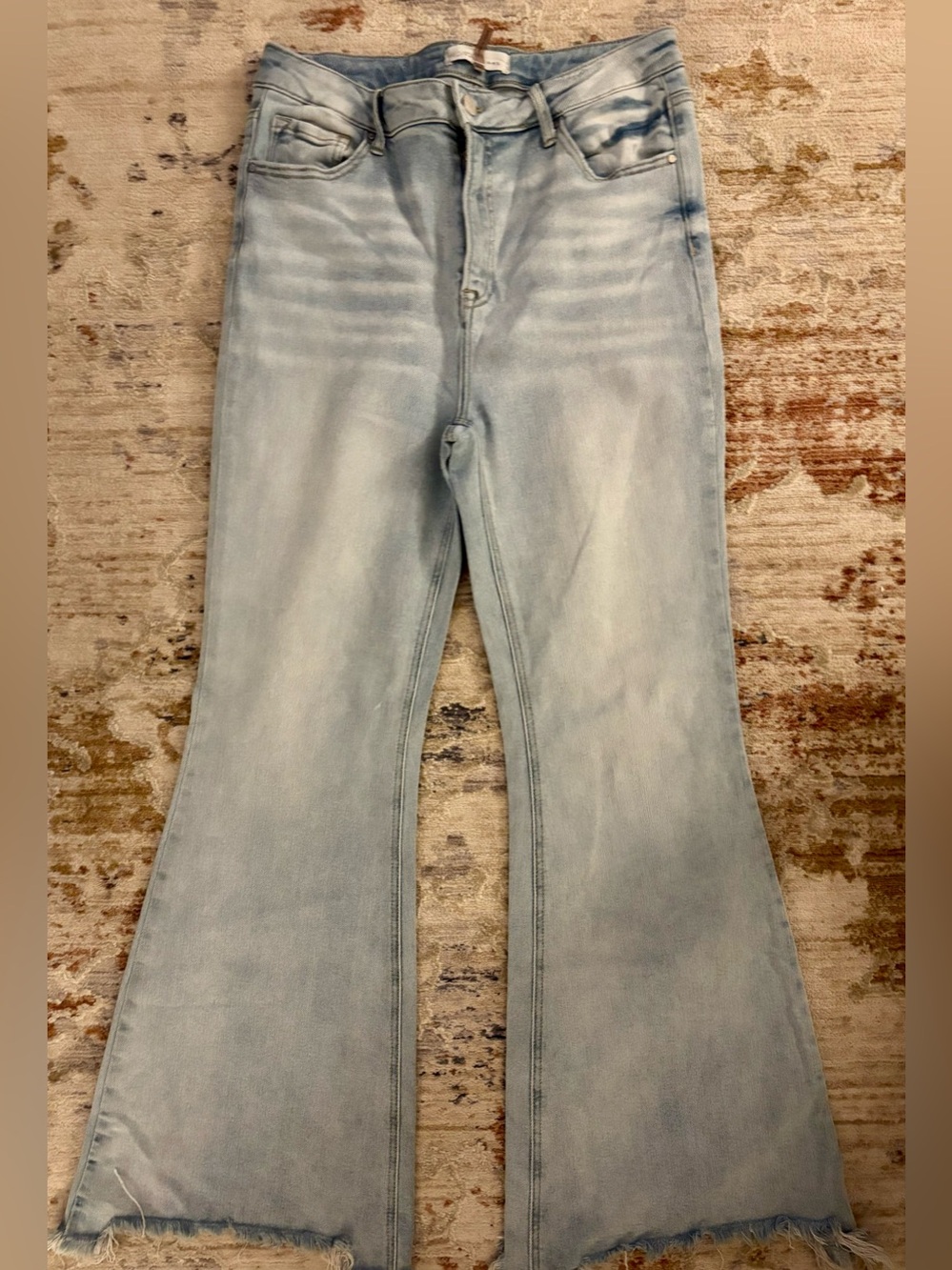 Risen Plus Size Flare Jeans